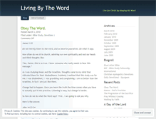 Tablet Screenshot of livingbytheword.wordpress.com