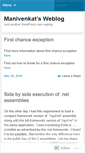 Mobile Screenshot of manivenkat.wordpress.com