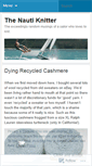Mobile Screenshot of nautiknitter.wordpress.com