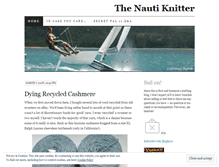 Tablet Screenshot of nautiknitter.wordpress.com