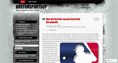 Desktop Screenshot of bostonsportscp.wordpress.com
