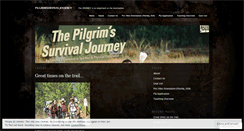 Desktop Screenshot of pilgrimsurvivaljourney.wordpress.com