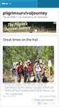 Mobile Screenshot of pilgrimsurvivaljourney.wordpress.com