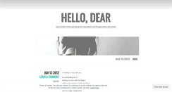 Desktop Screenshot of lonelyliving.wordpress.com