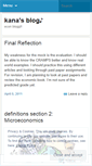Mobile Screenshot of kanamaeeconblog.wordpress.com