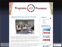 Tablet Screenshot of programa4spromenor.wordpress.com