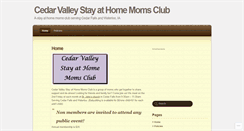 Desktop Screenshot of cedarvalleysahms.wordpress.com