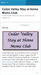 Mobile Screenshot of cedarvalleysahms.wordpress.com