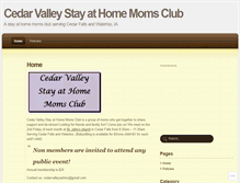 Tablet Screenshot of cedarvalleysahms.wordpress.com