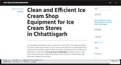 Desktop Screenshot of naturalicecreamraipur.wordpress.com