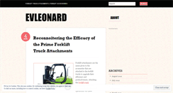 Desktop Screenshot of evleonard.wordpress.com