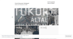 Desktop Screenshot of ernstmuseumenglish.wordpress.com