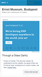 Mobile Screenshot of ernstmuseumenglish.wordpress.com