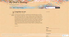 Desktop Screenshot of mydearssewing.wordpress.com