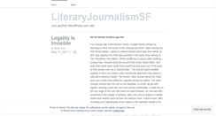 Desktop Screenshot of literaryjournalismsf.wordpress.com