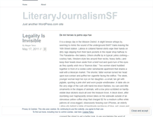 Tablet Screenshot of literaryjournalismsf.wordpress.com
