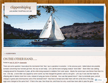 Tablet Screenshot of clippershiplog.wordpress.com