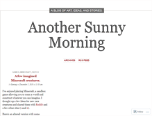 Tablet Screenshot of anothersunnymorning.wordpress.com