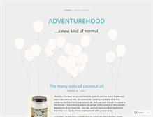 Tablet Screenshot of adventurehood.wordpress.com