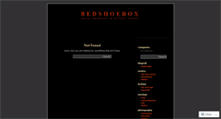 Desktop Screenshot of bedshoebox.wordpress.com