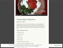 Tablet Screenshot of diningin.wordpress.com