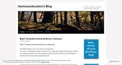 Desktop Screenshot of harmonyeducation.wordpress.com