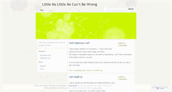 Desktop Screenshot of littlemslittlemscantbewrong.wordpress.com