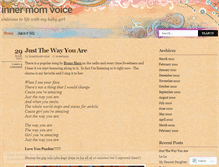 Tablet Screenshot of innermomvoice.wordpress.com