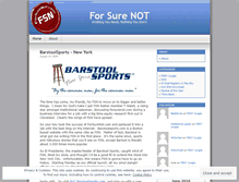 Tablet Screenshot of forsurenot.wordpress.com