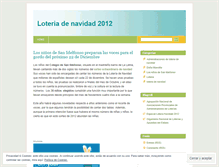 Tablet Screenshot of loterianavidad2009.wordpress.com