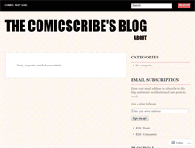 Tablet Screenshot of comicscribe.wordpress.com