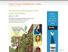 Tablet Screenshot of booksinyourmothertongue.wordpress.com