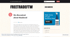 Desktop Screenshot of freetradeftw.wordpress.com