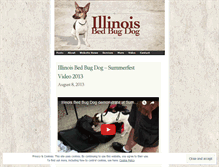 Tablet Screenshot of illinoisbedbugdog.wordpress.com