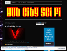 Tablet Screenshot of hubcityscifi.wordpress.com