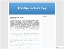 Tablet Screenshot of christiankacher.wordpress.com