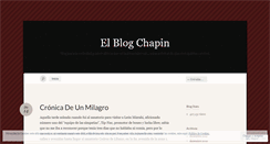 Desktop Screenshot of elblogchapin.wordpress.com