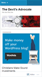 Mobile Screenshot of diaboliadvocatus.wordpress.com
