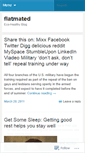 Mobile Screenshot of flatmated.wordpress.com