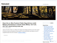 Tablet Screenshot of flatmated.wordpress.com