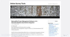 Desktop Screenshot of onlinesurveytools.wordpress.com