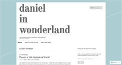 Desktop Screenshot of danielinwonderland.wordpress.com