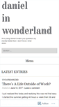 Mobile Screenshot of danielinwonderland.wordpress.com