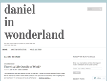 Tablet Screenshot of danielinwonderland.wordpress.com