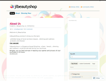Tablet Screenshot of jlbeautyshop.wordpress.com