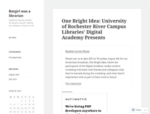 Tablet Screenshot of batgirlwasalibrarian.wordpress.com