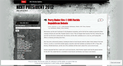 Desktop Screenshot of nextpresident2012.wordpress.com
