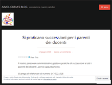 Tablet Screenshot of aimcliguria.wordpress.com