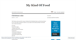 Desktop Screenshot of mykindoffood.wordpress.com