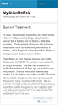 Mobile Screenshot of mydisorders.wordpress.com